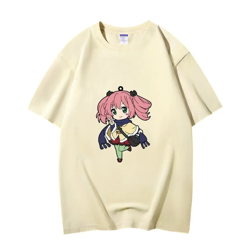Fashion Anime Chuunibyou demo koi ga shitai Shichimiya Satone 230g GSM Hipster Style Oversized Cotton T-shirt