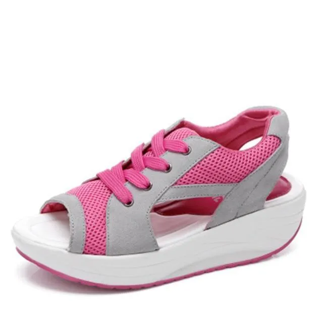 Fashion  Women Sandals Casual Mesh Breathable Shoes