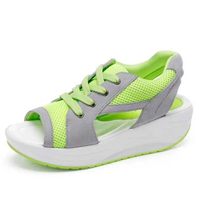 Fashion  Women Sandals Casual Mesh Breathable Shoes