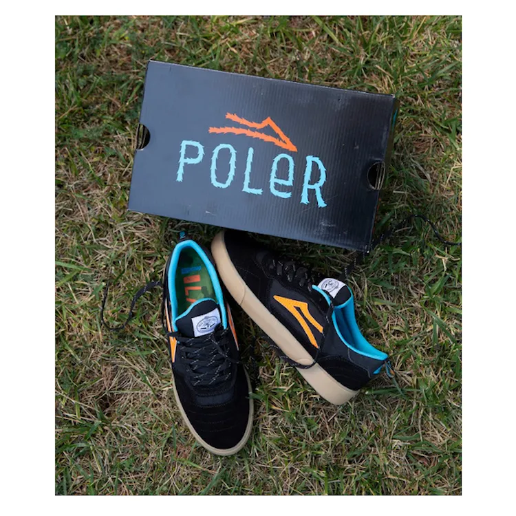 Lakai Cambridge x Poler Black/Multi Shoes