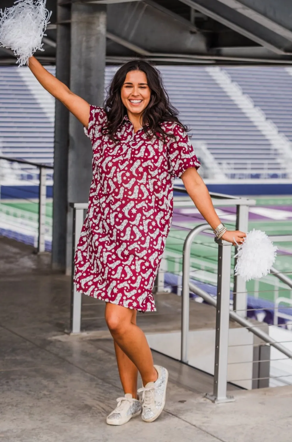 Tailgate Dress - Maroon